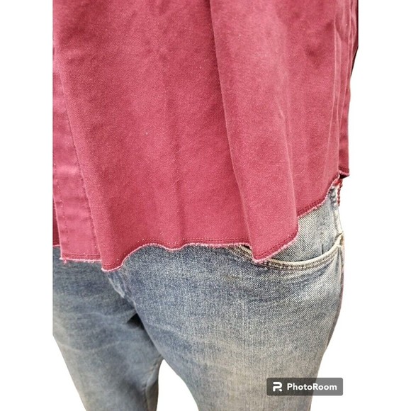 Vintage Wrangler Pearl Snap Button Cowboy Red Western Shirt Size 2X Long Sleeve - Picture 7 of 11